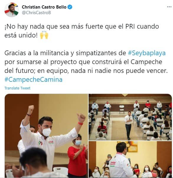 CARRERA GUBERNATURA CAMPECHE EMPAREJANDO