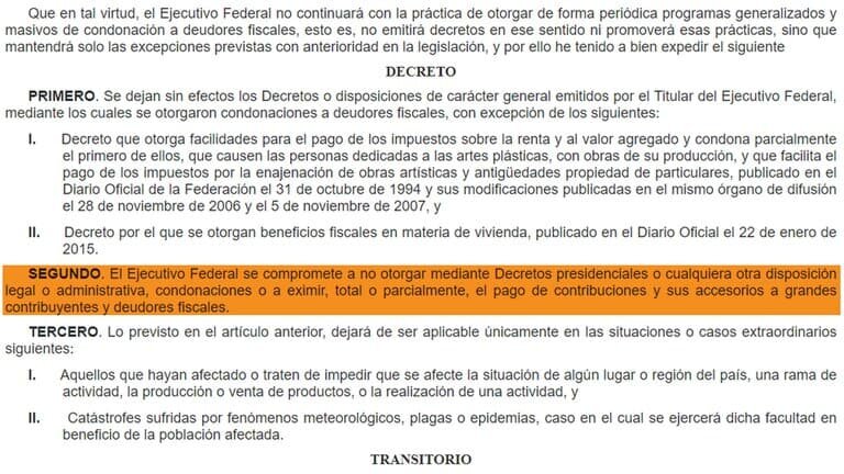 Se dio a conocer que Andrés Manuel López Obrador habría condonado más de 135 millones de pesos en impuestos, resultando Epigmenio Ibarra uno de los beneficiarios.