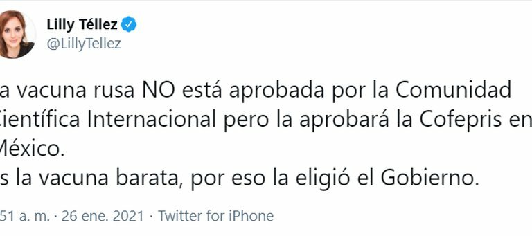 López-Gatell respondió a Lilly Téllez, dijo que “ojalá reflexione” ante los comentarios sobre la vacuna rusa Sputnik V, pues sus opiniones atentan contra la credibilidad de la vacunación.
