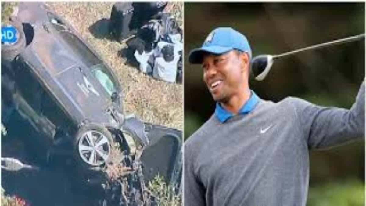 Hospitalizan a golfista Tiger Woods tras sufrir grave accidente automovilístico