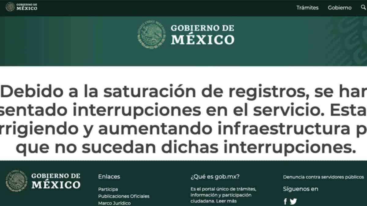 Después de 3 días y varias fallas presentadas desde la presentación de la página web Mi Vacuna, la cual habilitada por el gobierno para el registro de los adultos mayores que deseen vacunarse contra Covid-19, por fin el portal comenzó a operar correctamente y con estabilidad.