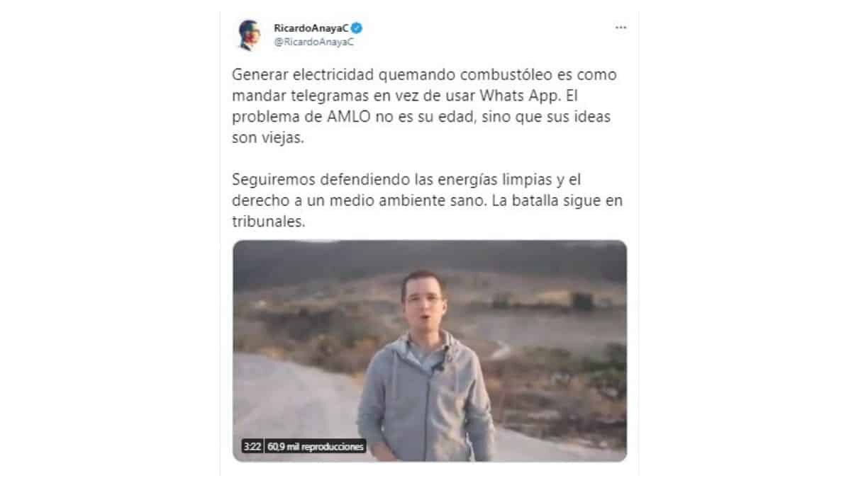 Ricado Anaya Cortés volvió a criticar la contrarreforma eléctrica de la 4T, adelantó que la batalla sigue en los tribunales por este proyecto y pronóstico la quiebra de Pemex.