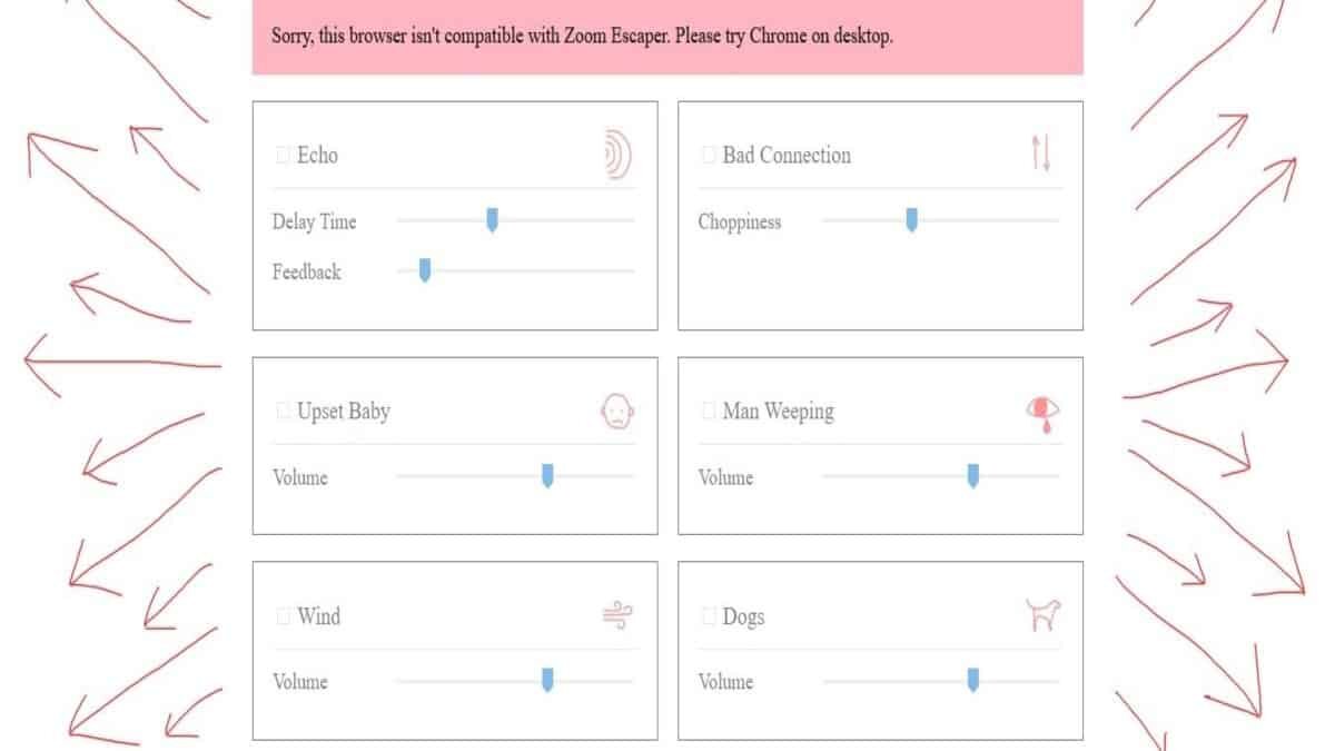 El exceso de las videollamadas en el confinamiento ha generado hastío a los empleados, pero no te preocupes la nueva aplicación Zoom Escaper te permitirá crear excusas ficticias e interferencias para salirse de una reunión por Zoom.