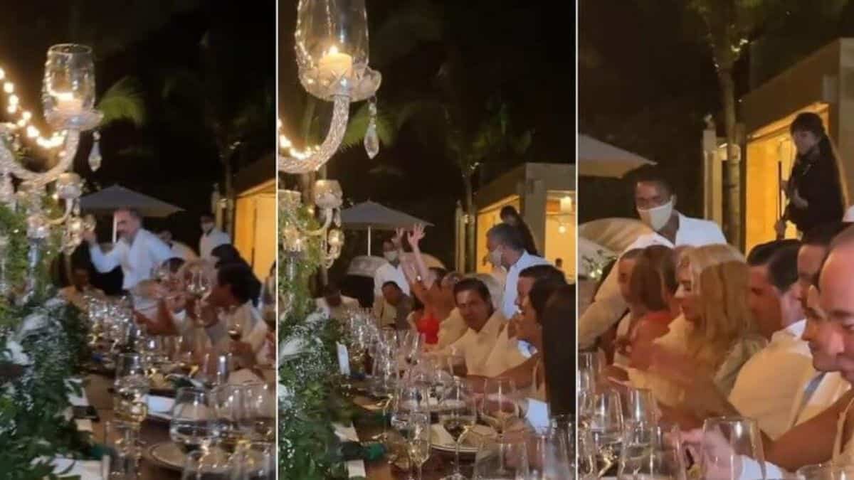 Captan a EPN en boda de ex reina del carnaval colombiano