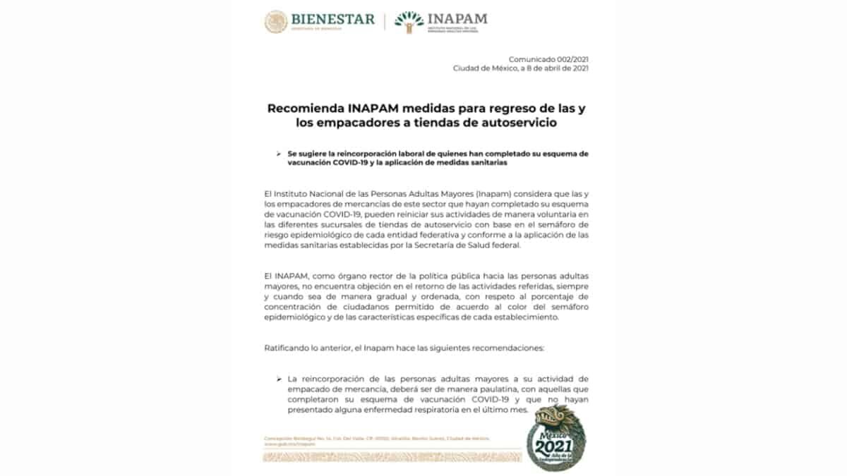Los adultos mayores vacunados contra Covid-19 podrán regresar como "cerillitos".