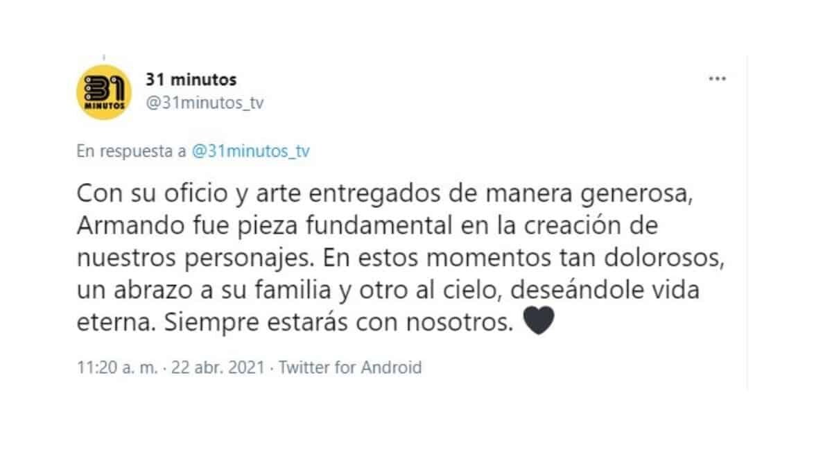 Confirman muerte por Covid-19 de Armando Jofré, creador de los títeres de '31 Minutos'