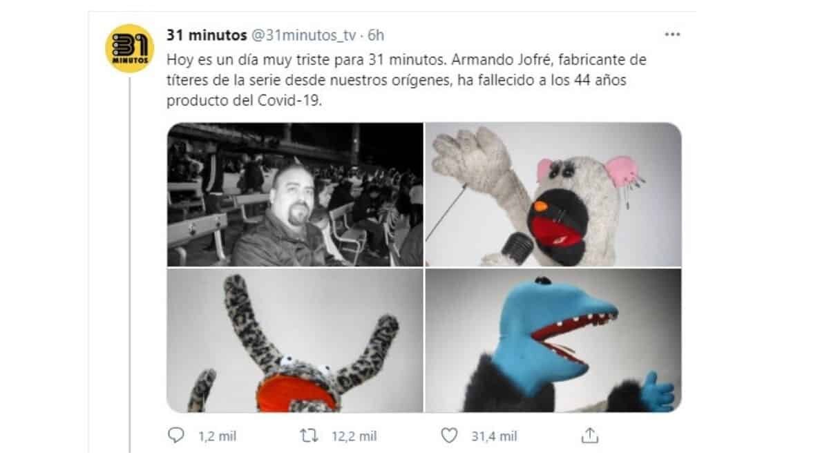 Confirman-muerte-por-Covid-19-de-Armando-Jofre-creador-de-los-titeres-de-31-Minutos