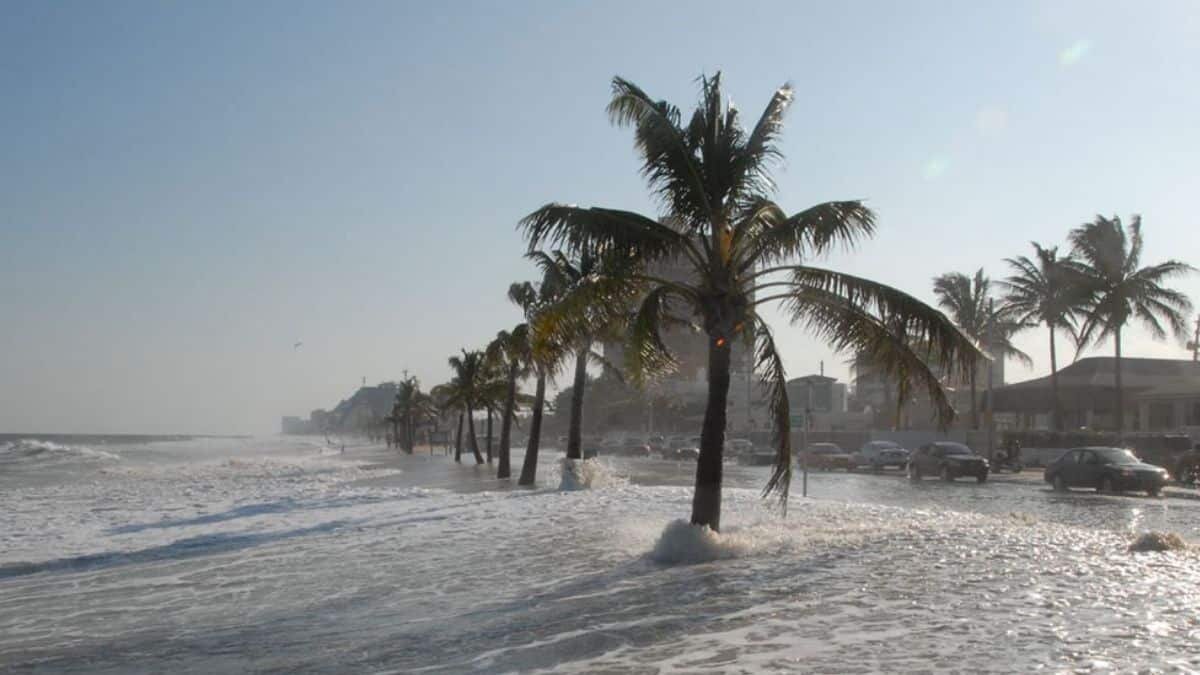 Playas mexicanas bajo el agua cambio climático