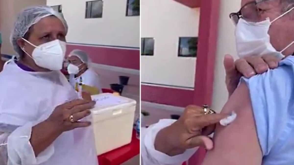 Video: Causa polémica enfermera que reutilizó jeringa para vacunar contra Covid-19