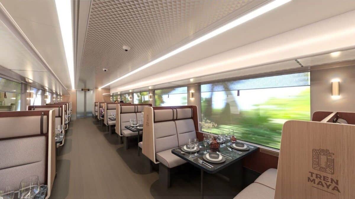 Conoce el Tren Maya por dentro; así lucirán "Xiinbal", "Janal" y "P’atal