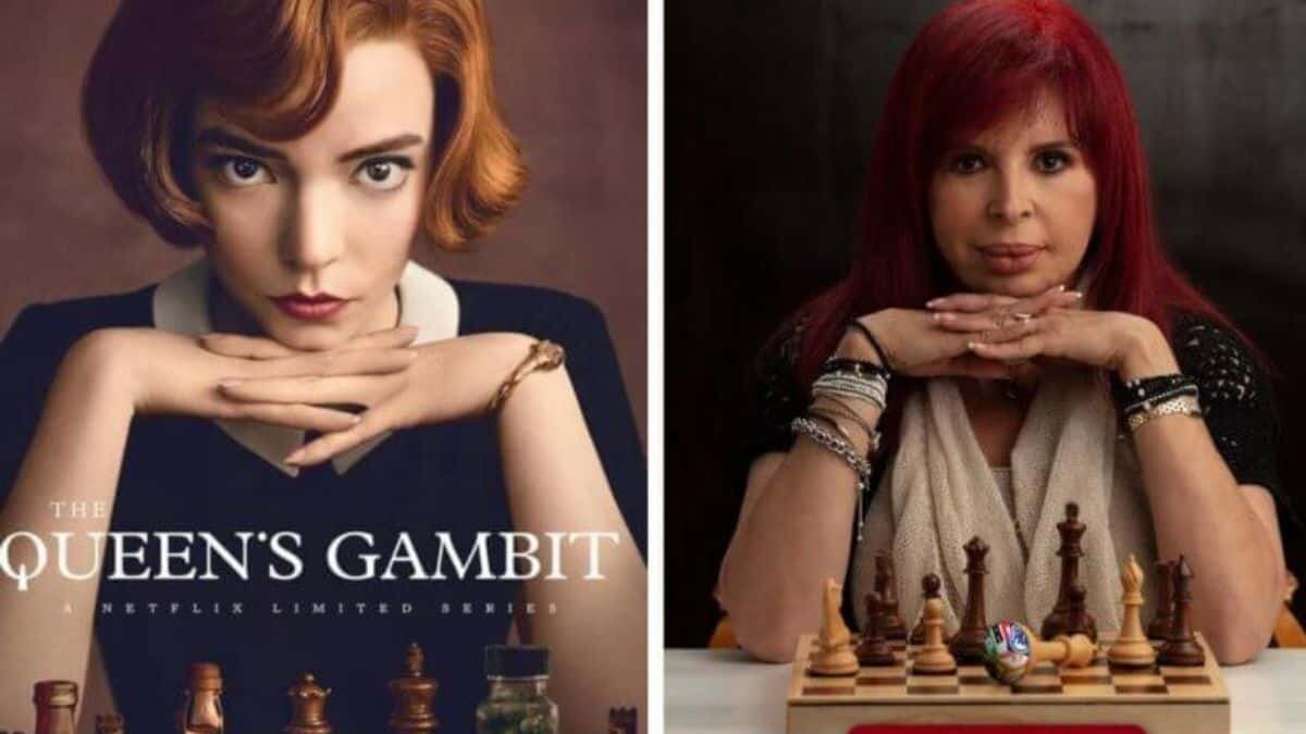 Critican a Layda Sansores por “piratearse” póster de ‘Gambito de Dama’ para debate político