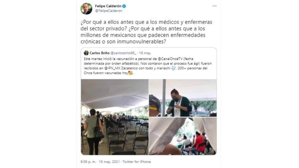 Desata polémica la vacunación del personal de Canal Once