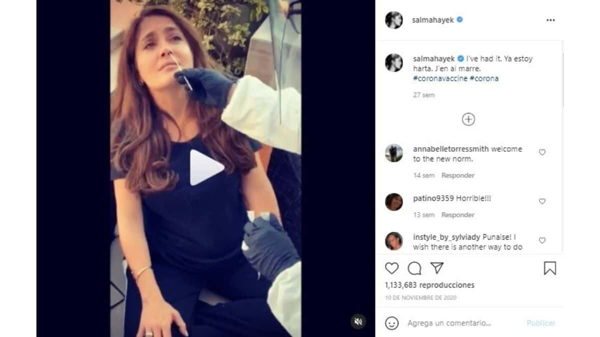 Salma Hayek casi muere; vivió conectada a un tanque de oxígeno por siete semanas