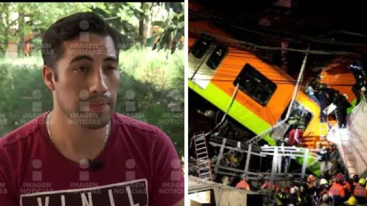 Rodrigo García Flores, el conductor del tren afectado por el colapso de la Línea 12, se deslindó del accidente.