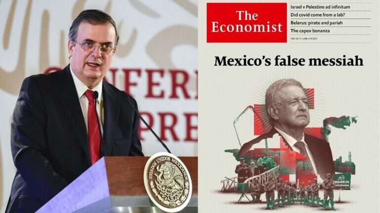 Ebrard estalla contra The Economist y defiende a AMLO: "entiendan que no entienden"