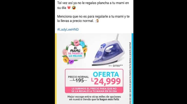 La tienda lanzó esta campaña para evitar que la gente regale este artículo el Día de las Madres.