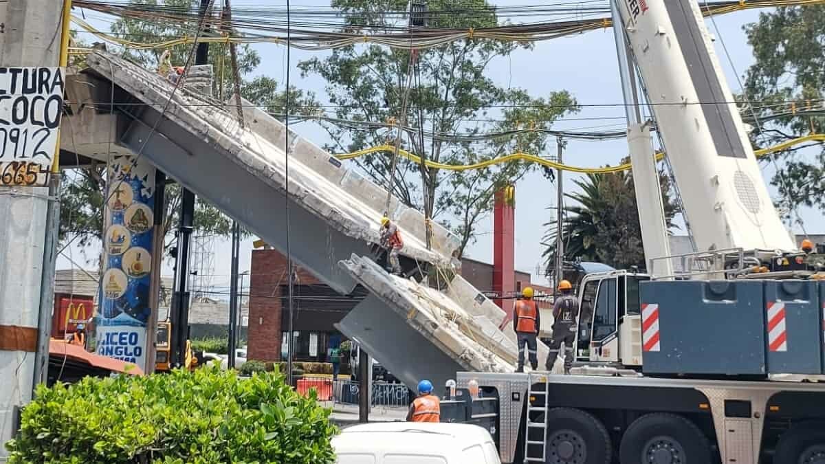 Durante el retiro de escombros del accidente de la Línea 12, 3 trabajadores resultaron lesionados.