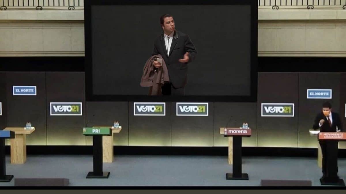 ¡Solo, solin, solito! Samuel García asiste a debate; los demás candidatos no se presentan