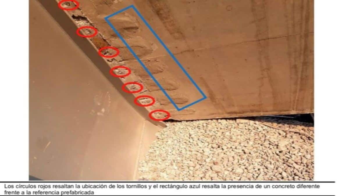 Se detectó que los pernos no cumplían con lo indicado en el diseño