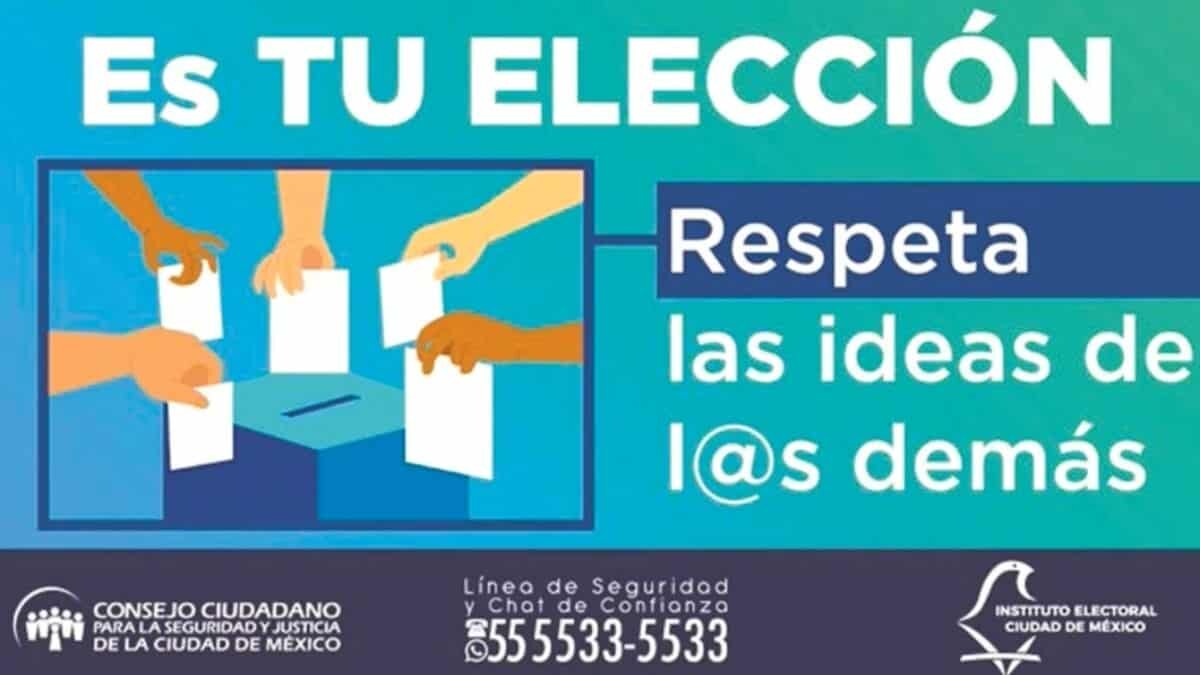 Autoridades de la Ciudad de México habilitan línea y chay de denuncias para que las personas reporten delitos electorales