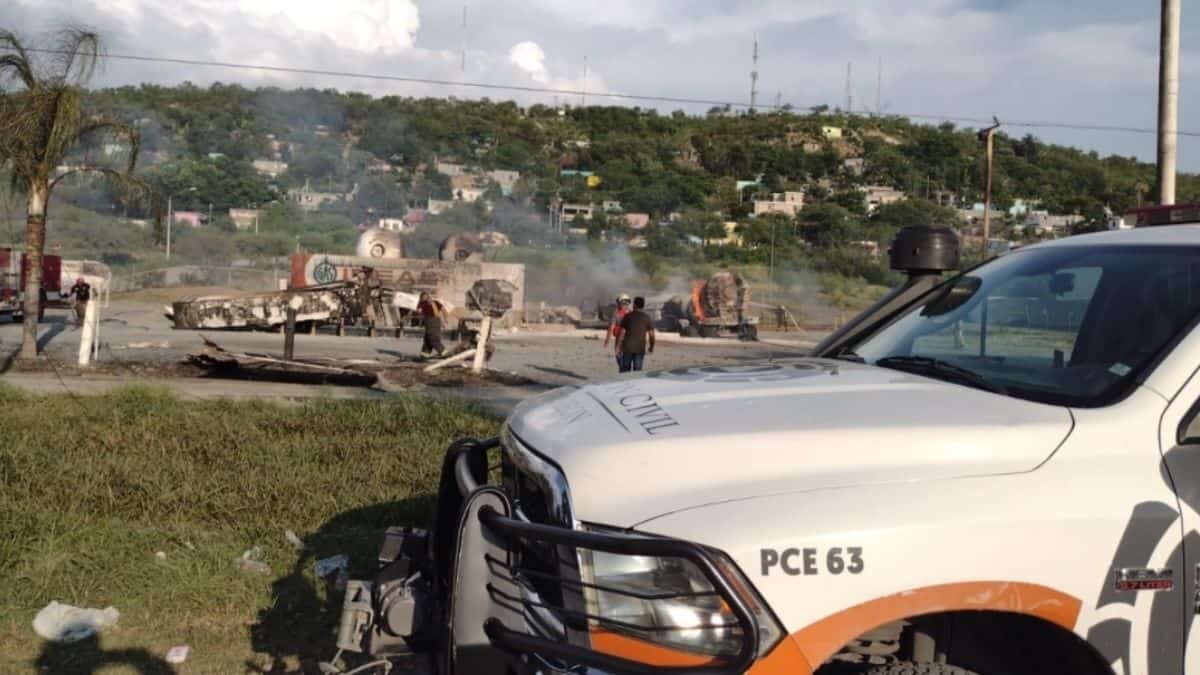 El incidente ocurrió en una gasera de la compañía Gas Ideal en Montemorelos