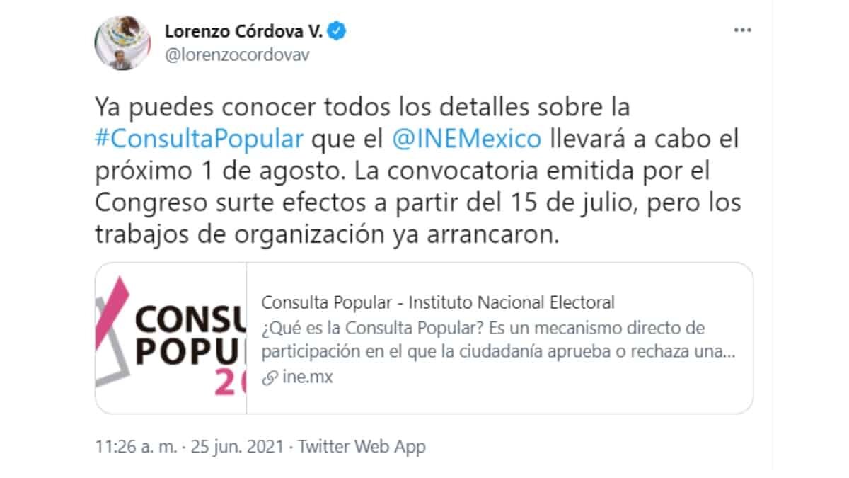 La consulta popular conta los expresidentes será el próximo 1 de agosto.
