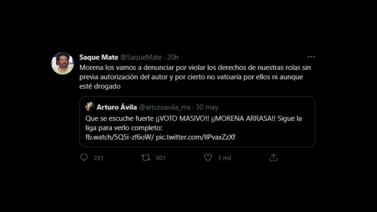 La agrupación Molotov se molestó porque sin su autorización el candidato Arturo Ávila hizo un cover de su canción “Voto latino” para promoción de su campaña en Aguascalientes.