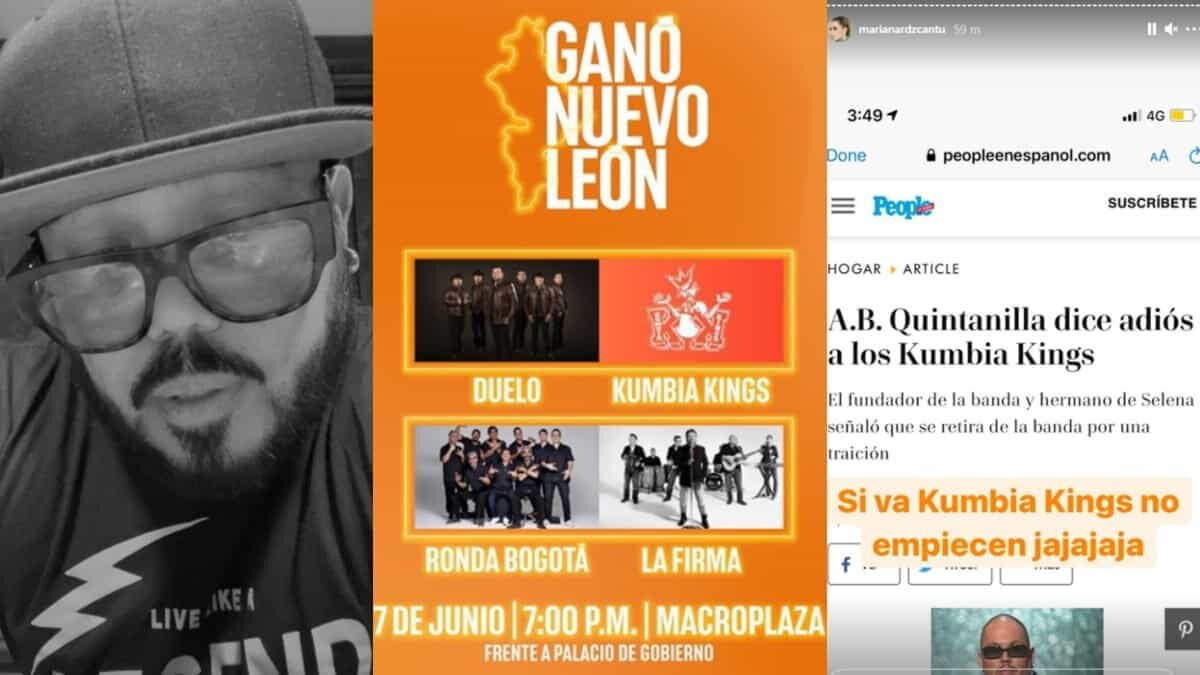 Samuel García promete Kumbia Kings en su festejo y AB Quintanilla lo desmiente.