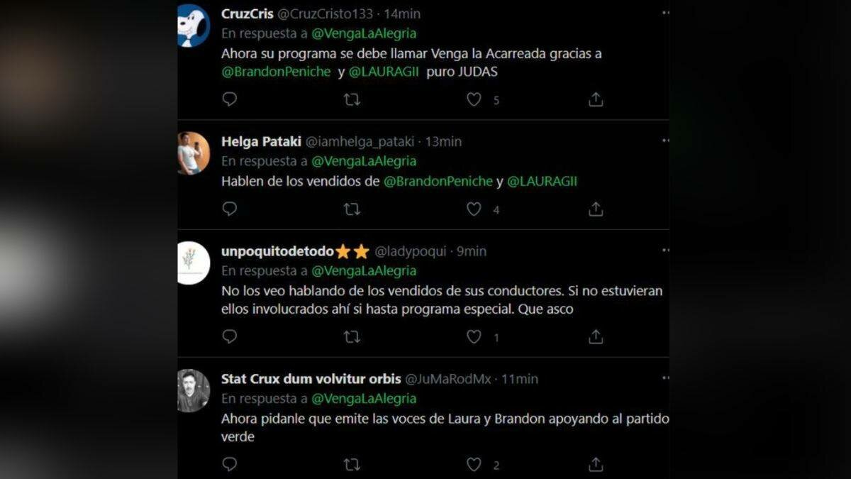 Usuarios en redes sociales piden se castigue a los conductores que promovieron el voto al Partido Verde Ecologista de México en plena veda electoral.