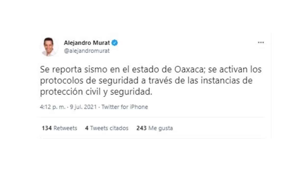 Sismo de 4.8 sacude Tlacolula, Oaxaca; activan protocolos de seguridad