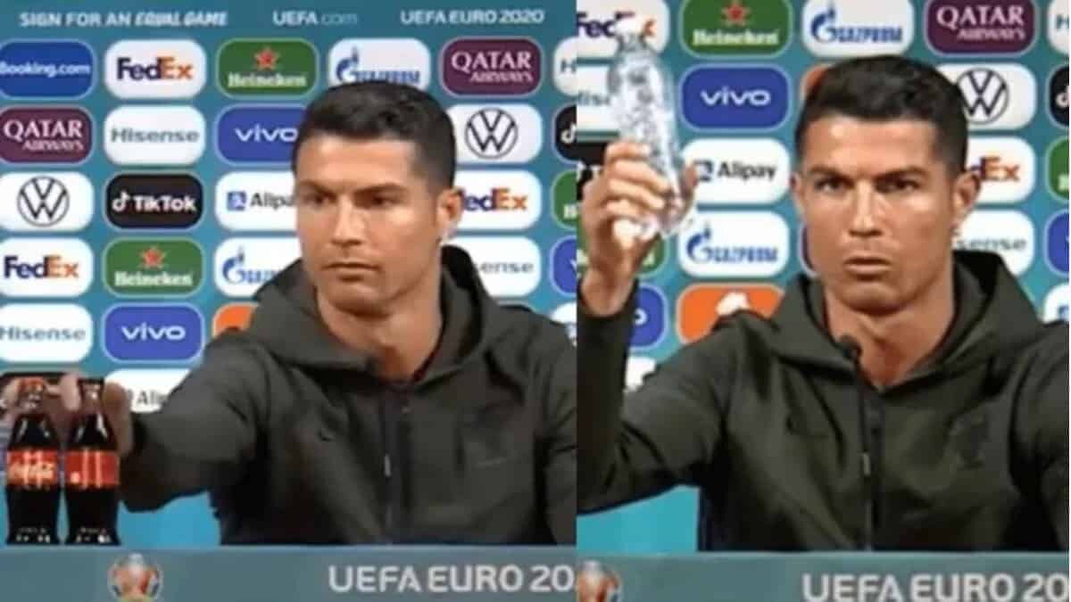 El presidente destacó el gesto del astro portugués contra el consumo de bebidas azucaradas como son los refrescos.