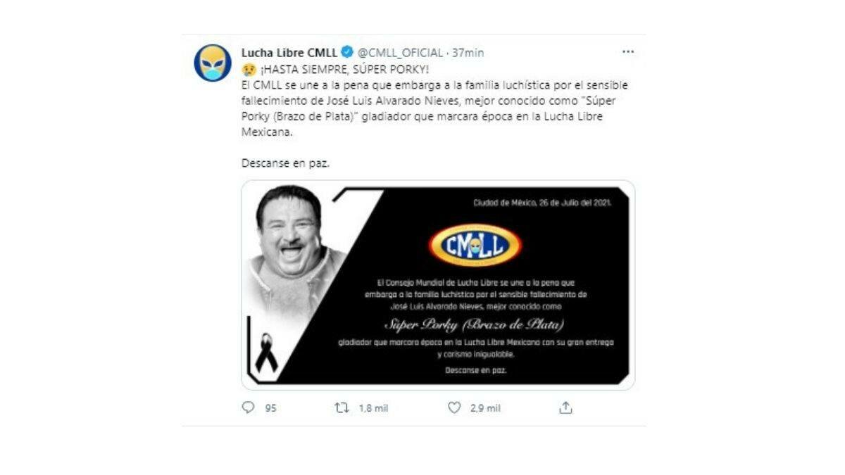 Fallece mítico luchador Super Porky