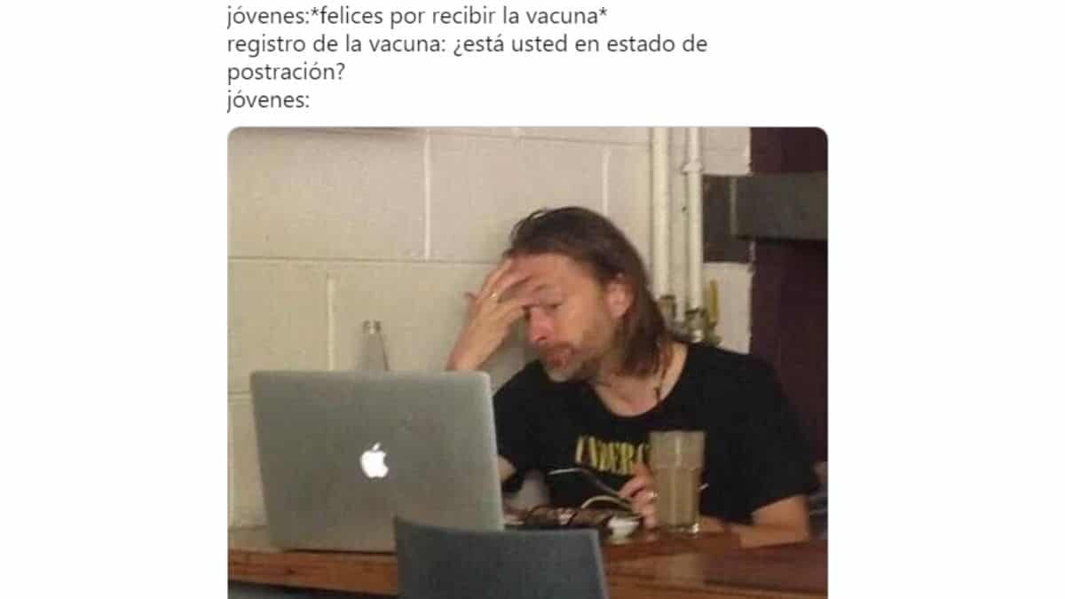 Como parte del registro para acceder a la vacuna anticovid, millenials y generación Z entraron en conflicto por no saber lo que es postración.