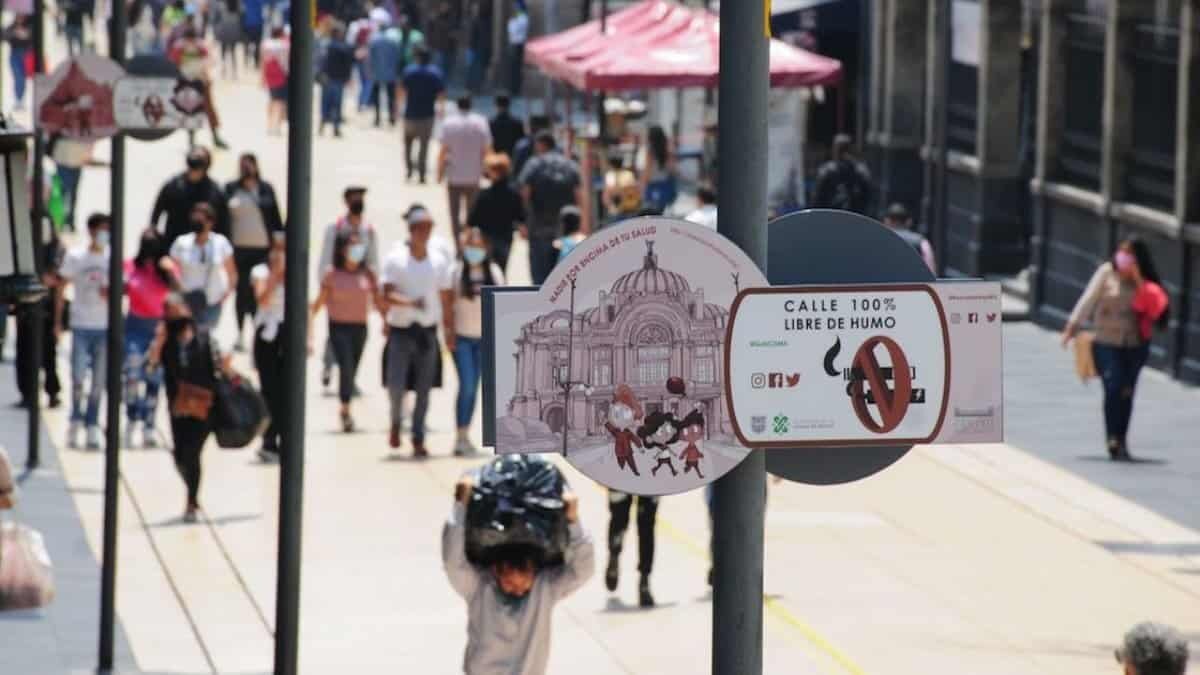 Calle Madero será 100% libre de humo