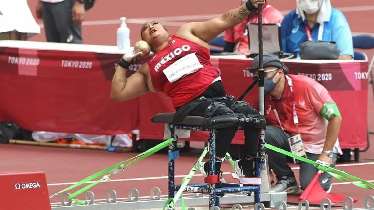 La atleta nacional obtuvo la medalla de plata en la prueba de lanzamiento de bala categoría femenil F54.