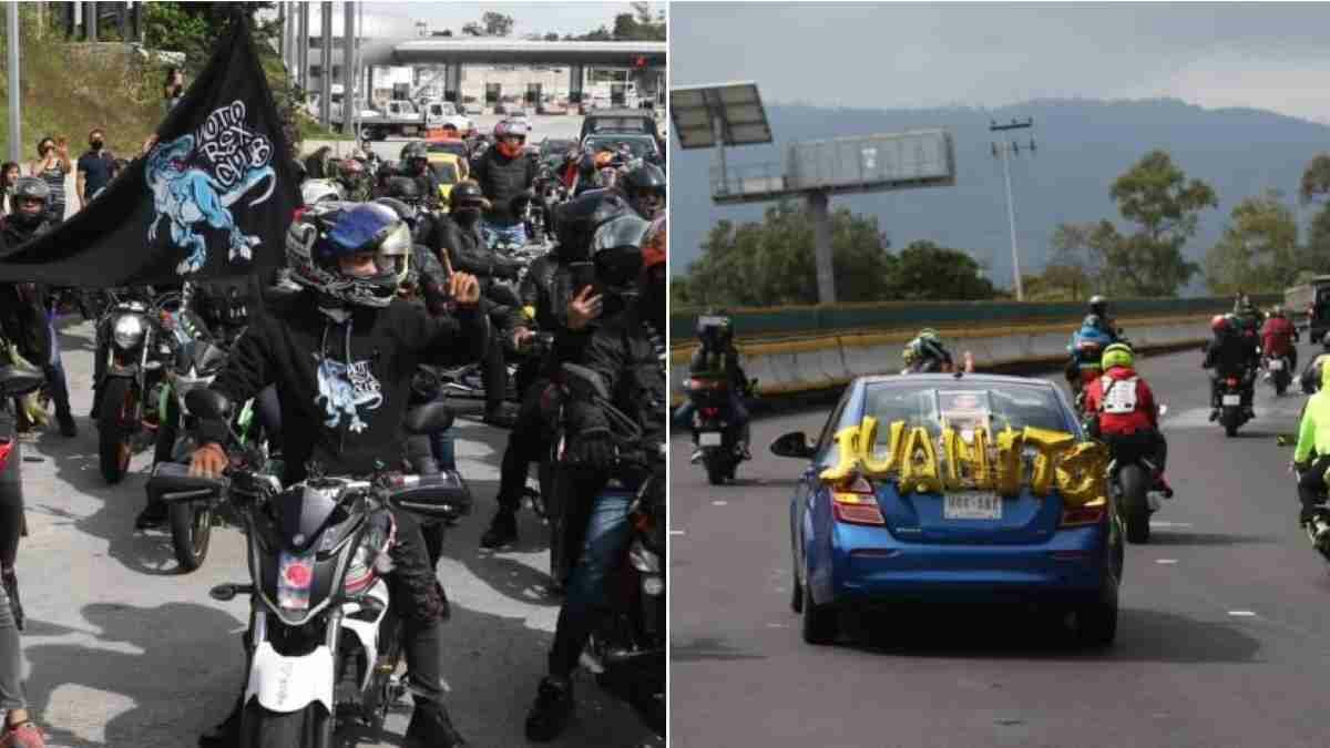 Así fue la rodada en memoria de los motociclistas muertos en la México-Cuernavaca