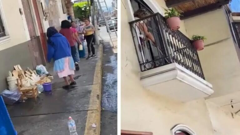¡Sin corazón! Mujer arroja agua a una abuelita que vendía artesanías (Video)