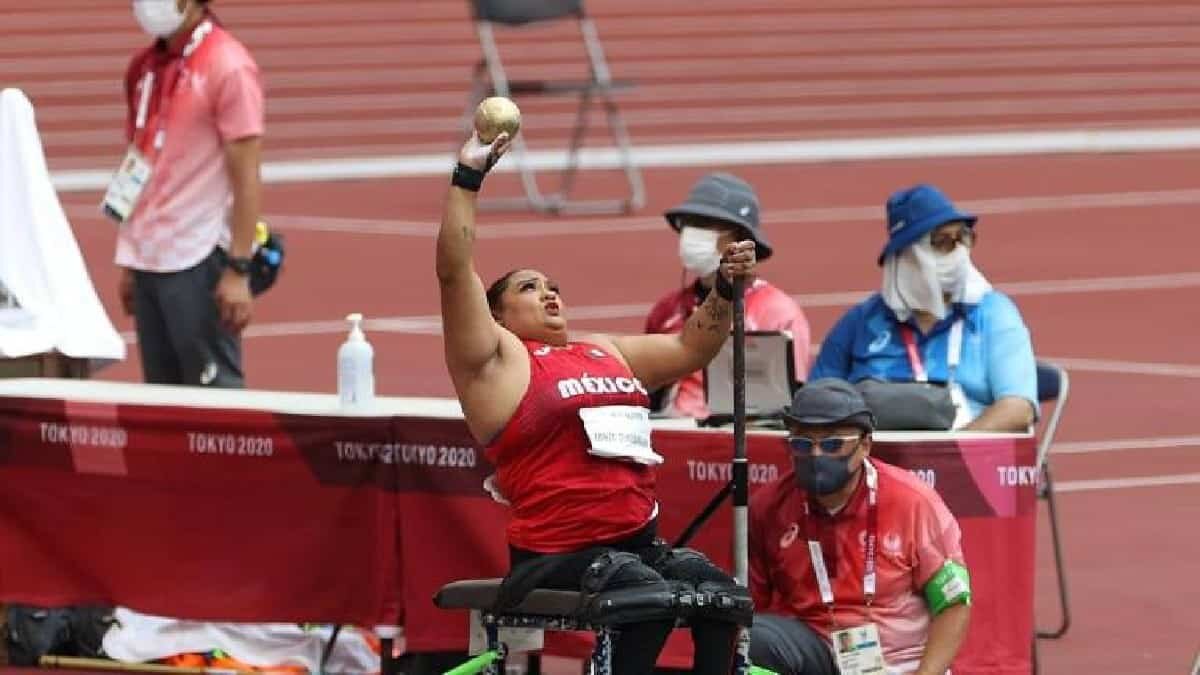 La atleta nacional obtuvo la medalla de plata en la prueba de lanzamiento de bala categoría femenil F54.