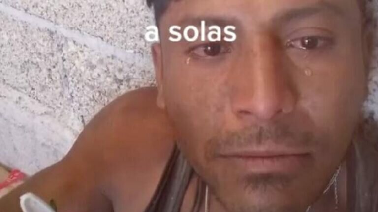El hombre se hizo viral luego de que subió un video a TikTok en el que mostró su triste celebración.