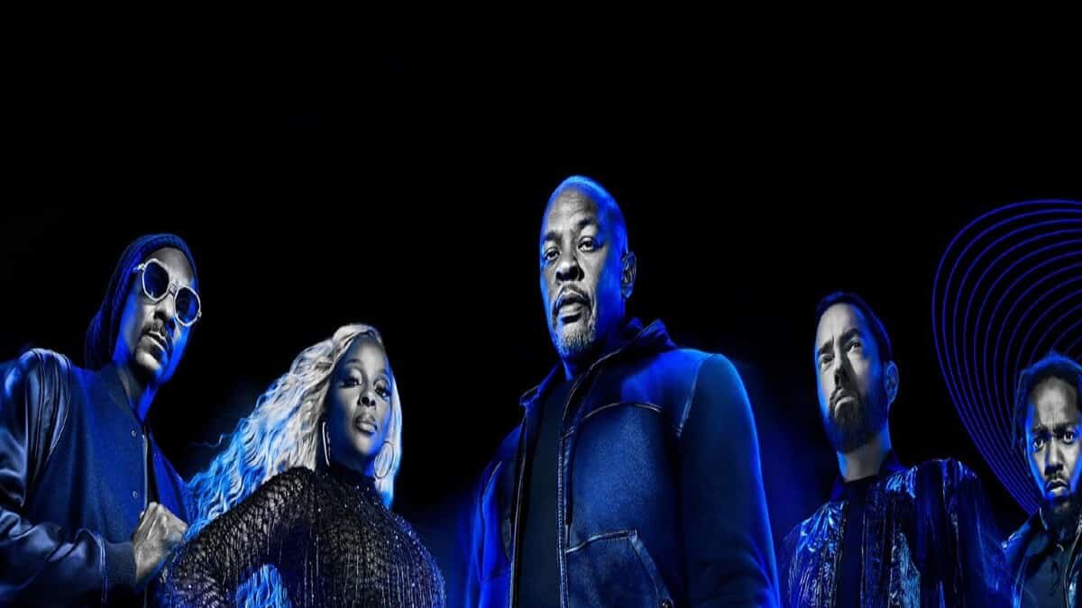 El show de medio tiempo será presentado por Dr. Dre, Snoop Dogg, Eminem, Kendrick Lamar y Mary J. Blige.