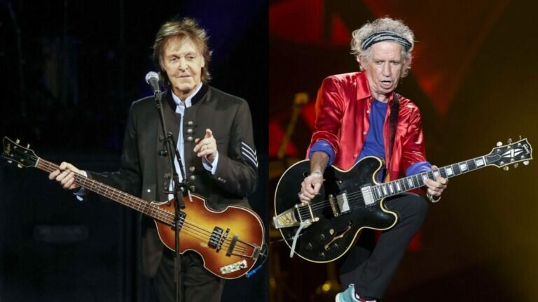 Subastarán guitarra de Keith Richards y bajo de Paul Mcartney