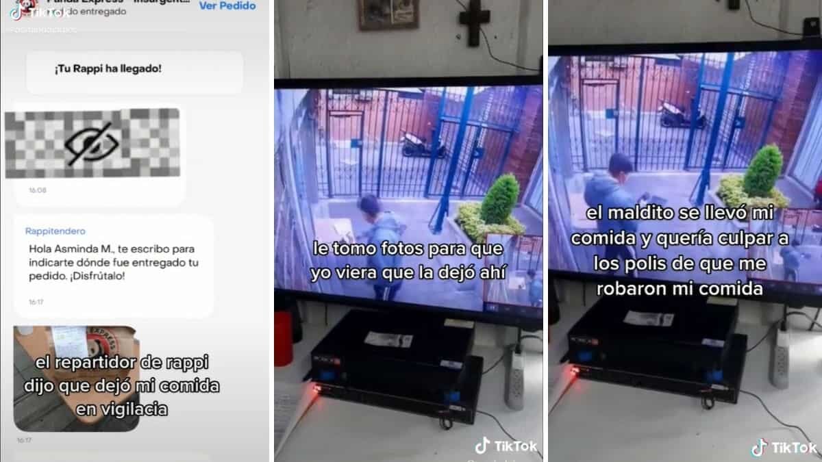Repartidor de Rappi finge entregar pedido, pero lo roba