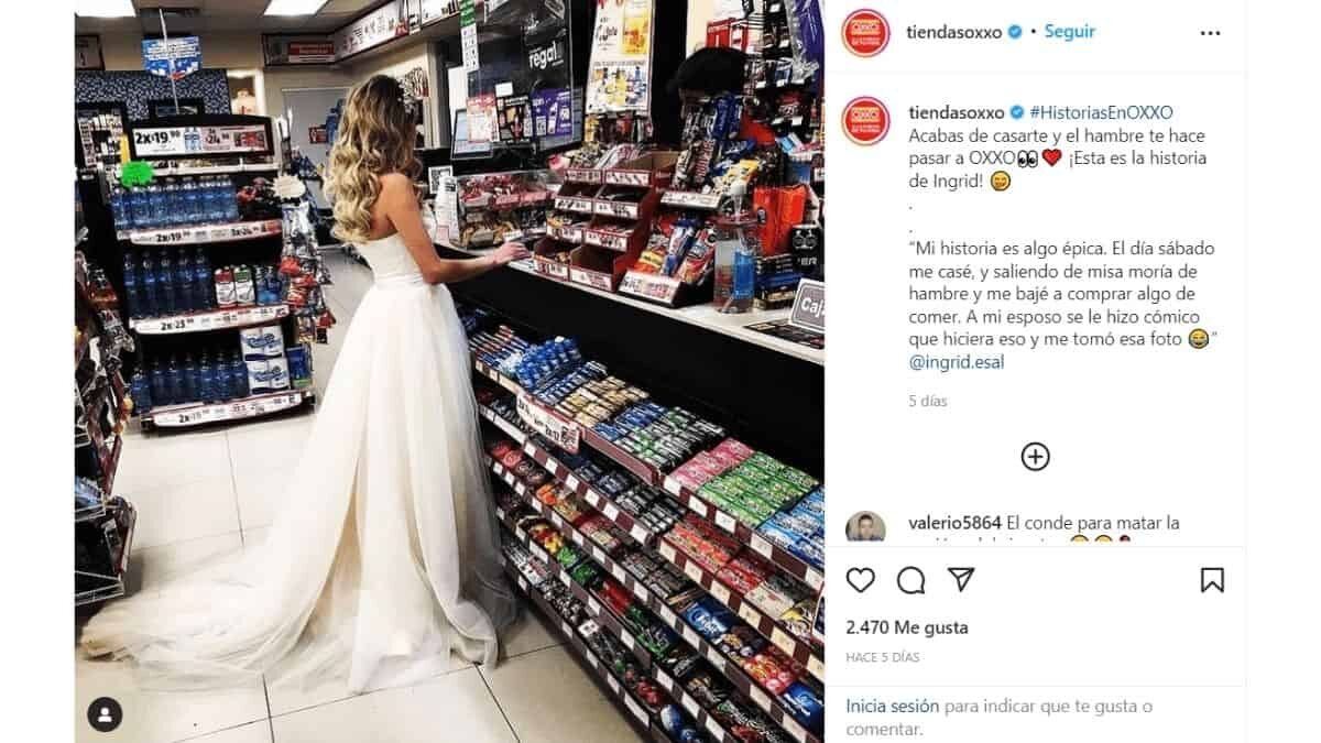 novia paró en el Oxxo porque tenía hambre
