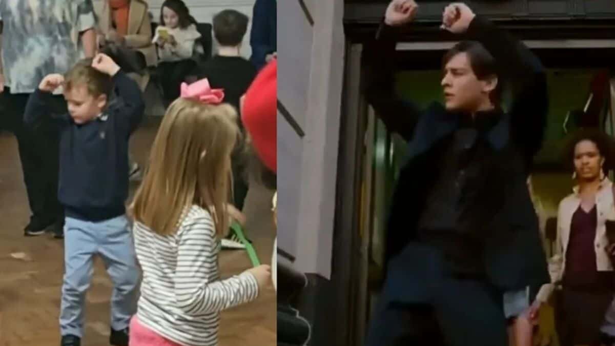 Enternece niño con baile al estilo de Tobey Maguire (Video)