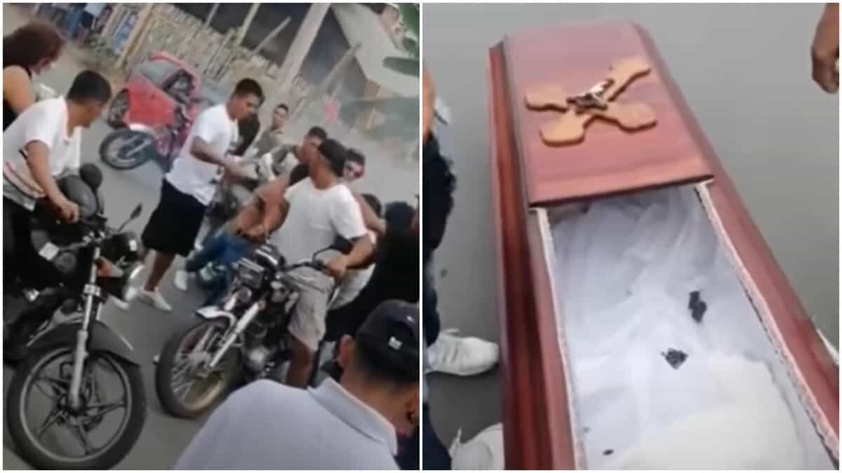 Cadaver en moto