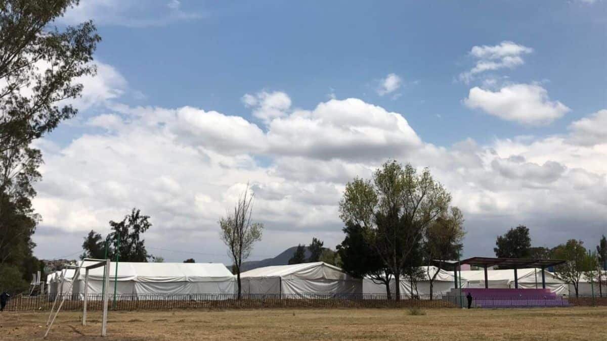 refugio temporal para ucranianos en Iztapalapa