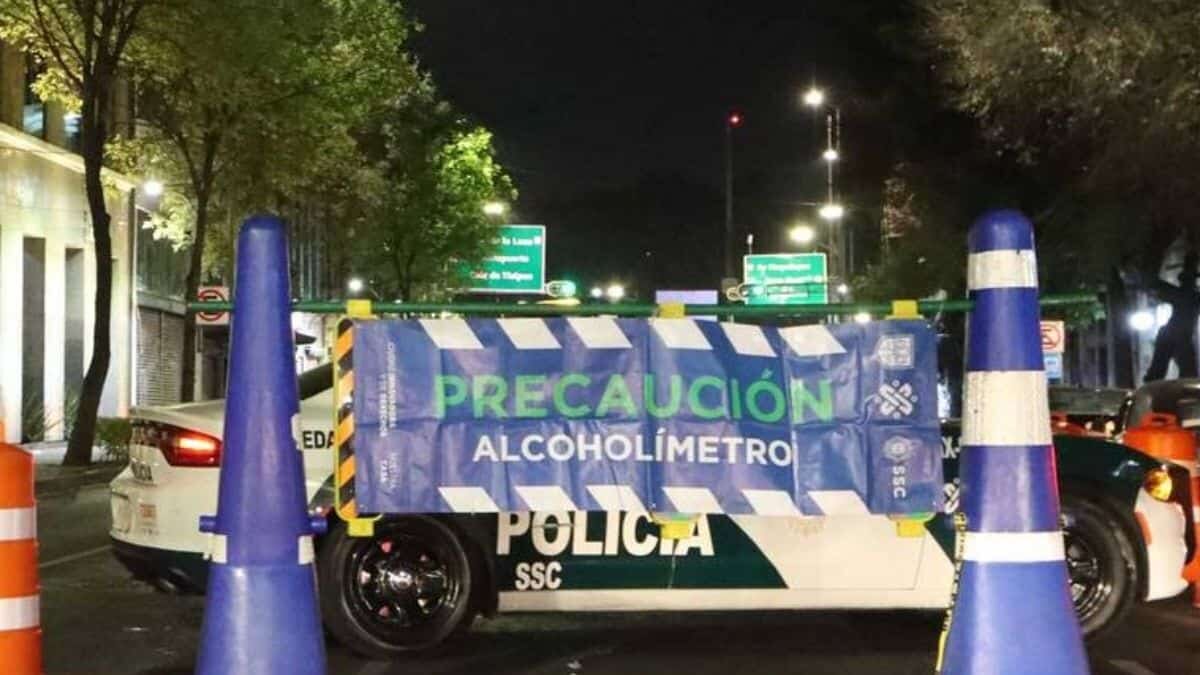 Implementarán 16 puntos de alcoholímetro en CDMX por Semana Santa