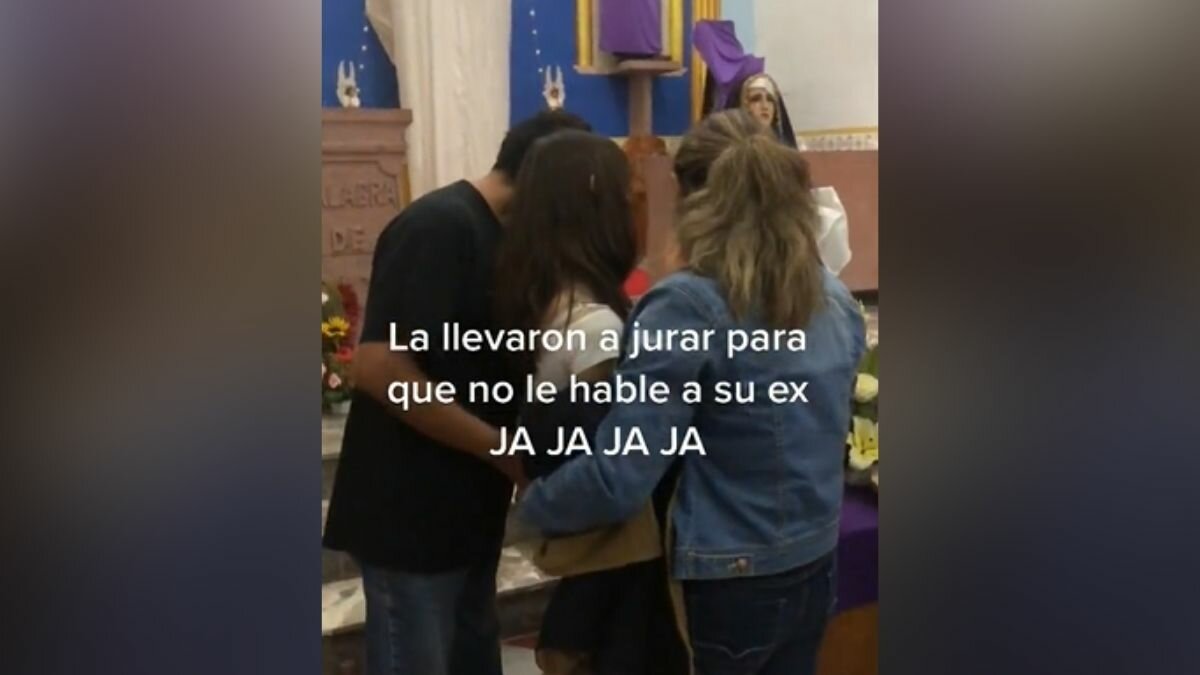 ¡Por Dios! Jura mujer que no volverá a ver a su ex (video)