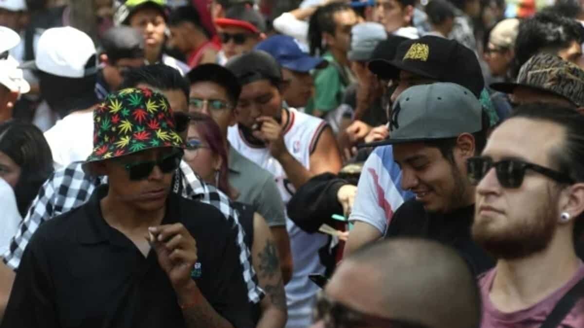 Cientos marcharon en la CDMX para exigir la legalización y regularización del cannabis.