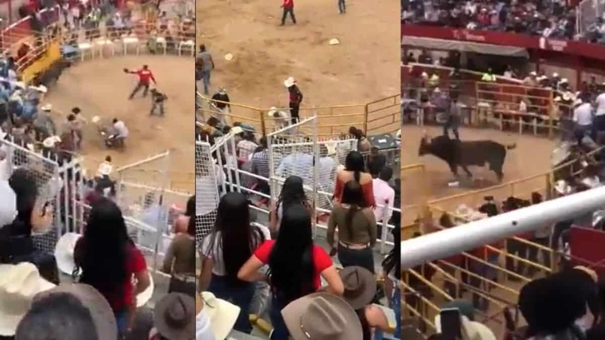 Aplasta toro a jinete durante show en Morelia (Video)